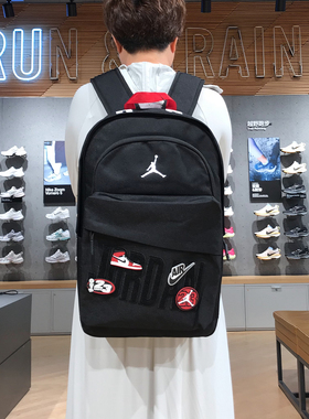 耐克JORDAN休闲AJ运动电脑双肩背包初高中学生书包男女9A9300-023