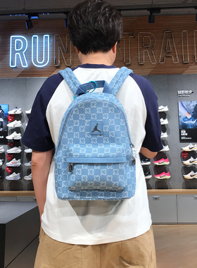 耐克JORDAN休闲满印老花AJ情侣小号书包双肩包背包男女IM4476-467