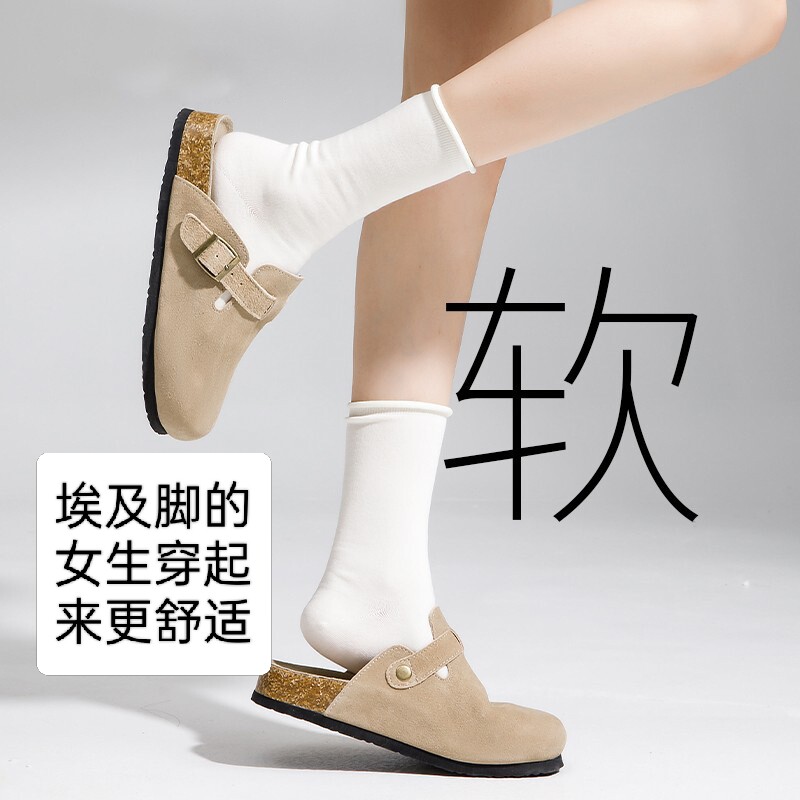 牛皮版~勃肯鞋女2025新款增