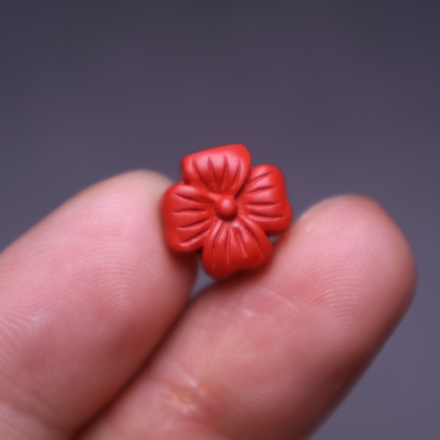 耀天文玩帝王砂红砂幸运草朱砂背云腰珠串配饰diy小配饰