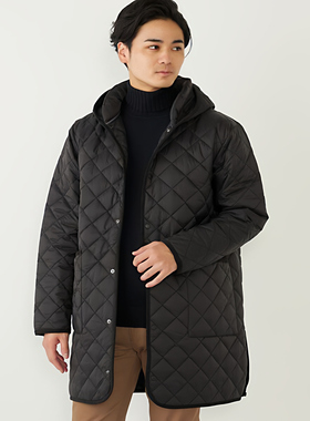 SHP1S Colors再生原料索罗娜sorona连帽保暖中棉内胆绗缝大衣棉服