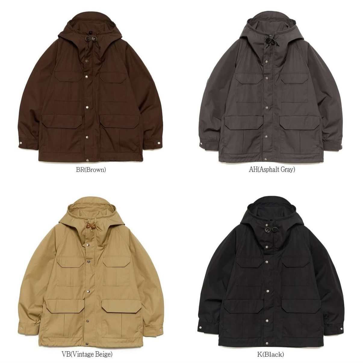 25AW紫标65/35MountainParka防水宽松多口袋连帽男女外套冲锋衣