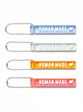 纯正NIGO人类制造ACRYLIC KEYCHAIN品牌LOGO亚克力钥匙扣挂件