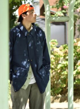日本古着店铺SIESTA 牌子 TWIN PEAKS猎装探险复古中长夹克可收纳
