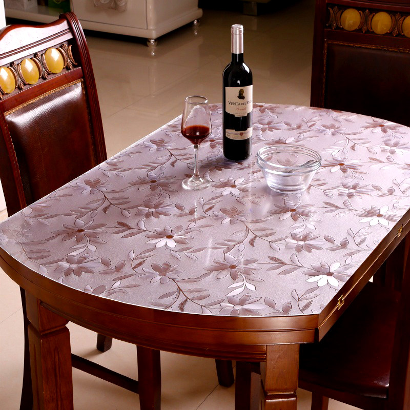 椭圆形可折叠伸缩圆桌PVC餐桌布软玻璃桌布防水防烫水晶板桌皮,居家布艺,桌布,淘宝优惠券,粉丝福利购,淘宝优惠卷