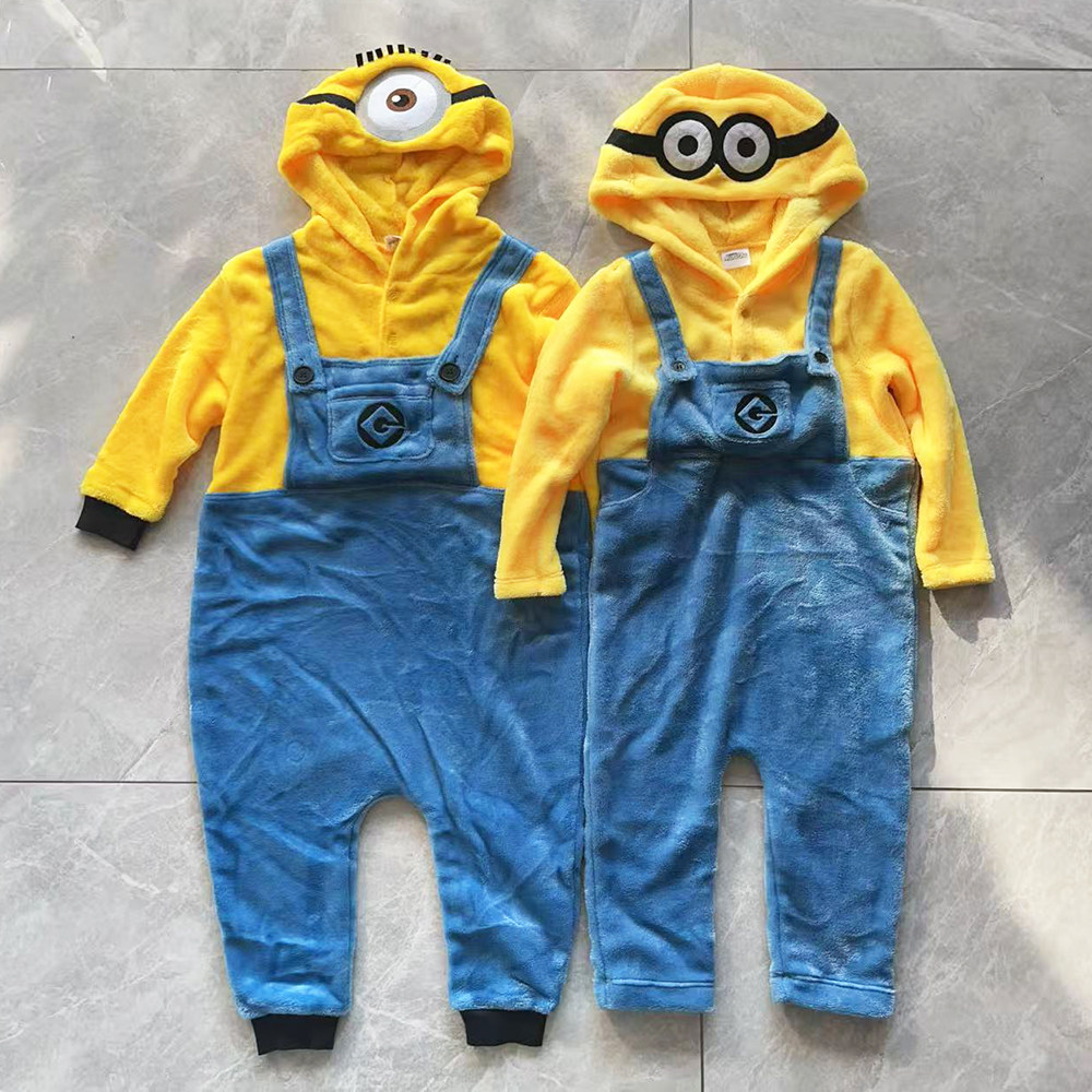 外贸童装法兰绒儿童家居连体睡衣