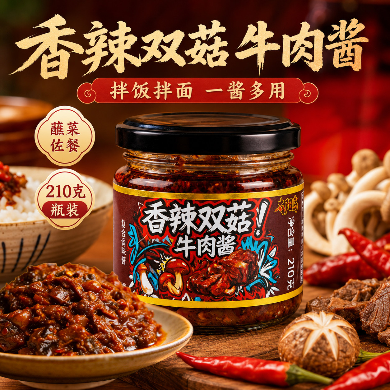 香菇牛肉酱2瓶 0.5元 - 86线报