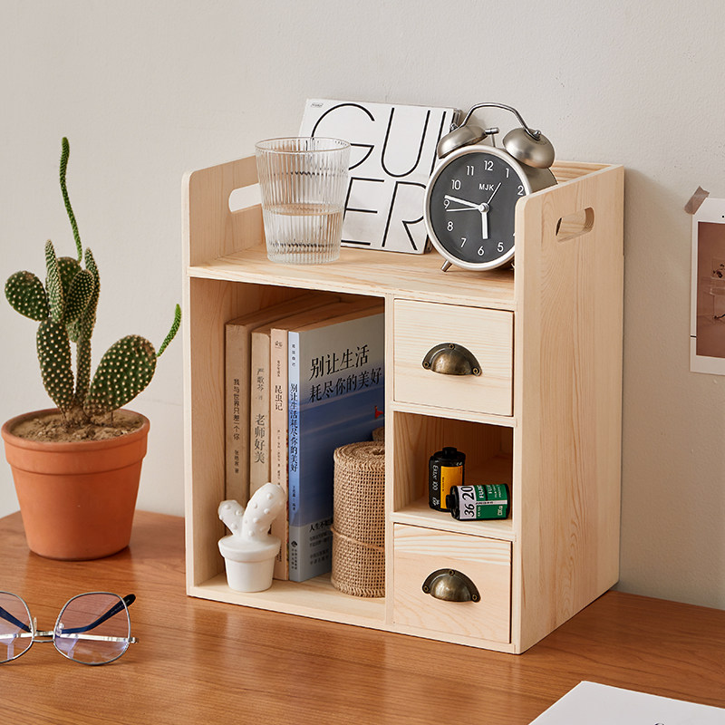 Table simple and easy Small bookshelf wooden  to work in an office desktop Storage Shelf Debris Cosmetics Drawer storage boxin the Storage consolidation , Home Storage appliances , Storage Box , Desktop Storage Box  category - from Buy2taobao.com to provide professional Taobao agent buy service