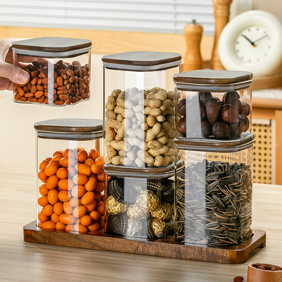 高档带盖密封罐零食罐子