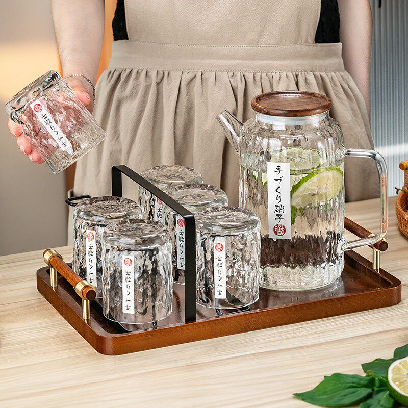 家庭水具套装喝水玻璃杯子现代简约茶杯冷水壶家用客厅待客水杯具,餐饮具,水具套装,淘宝优惠券,粉丝福利购,淘宝优惠卷