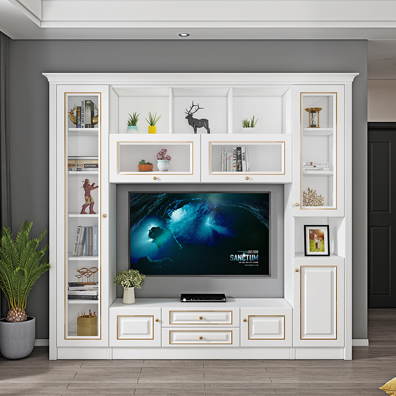 小户型北欧风格轻奢茶几电视柜