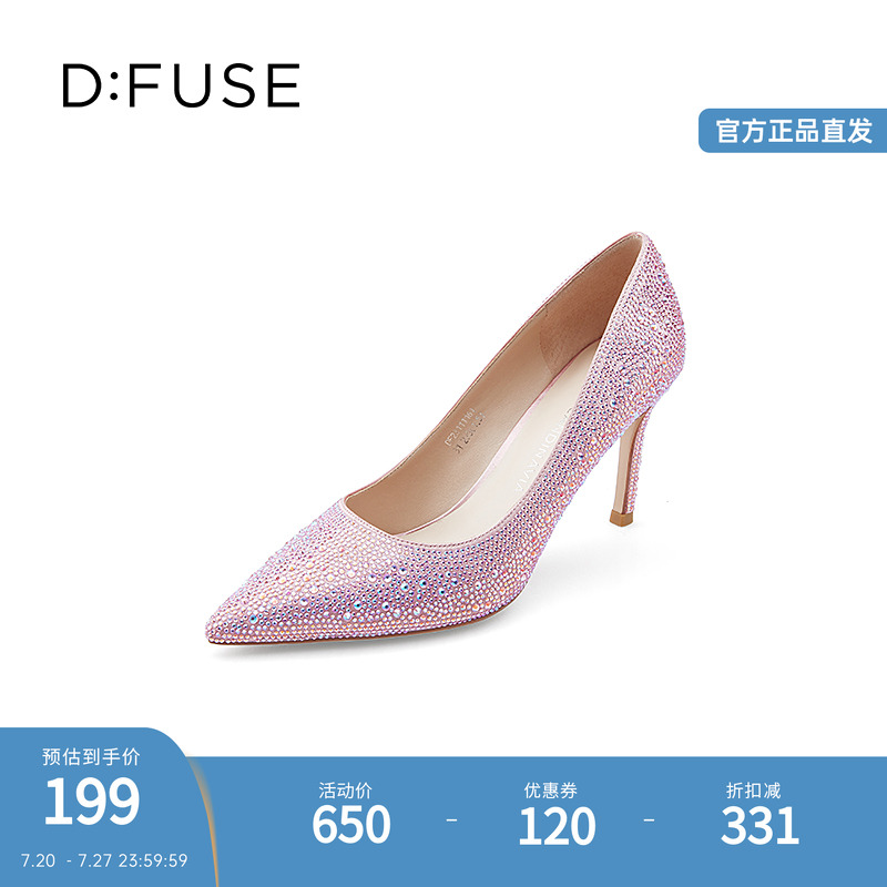 D：Fuse/迪芙斯水钻宴会高跟鞋