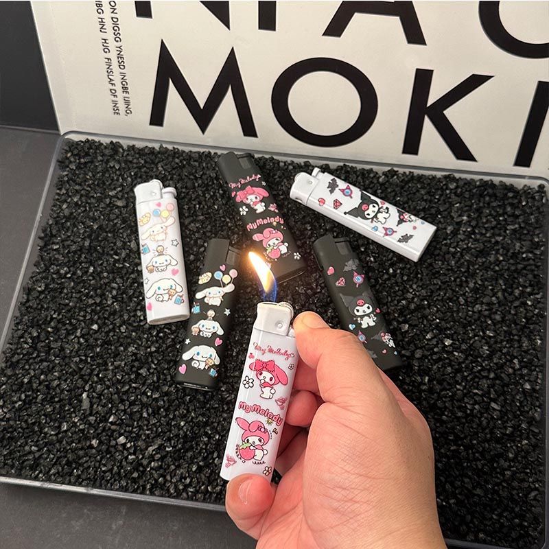库洛米玉桂狗砂轮打火机创意个性高颜值可爱卡通网红爆款送男友潮