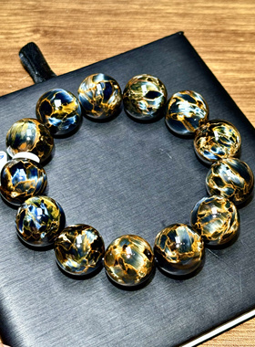 彼得石手链手串纳米比亚彼得石风暴蓝彼得石暴风雨宝石龙鳞彼得石