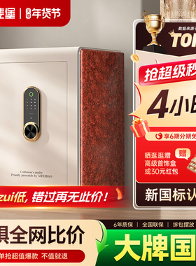 艾斐堡家用防盗保险柜国标认证指纹密码智能WIFI无线APP人脸识别保险箱3C全钢60cm家庭办公大型入墙夹万入柜