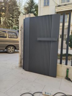 铝艺大门单开门铝合金院子大门围墙屏风新中式铝合金别墅庭院大门