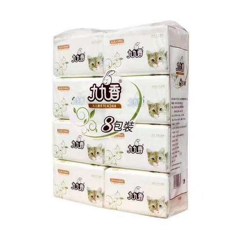 九九香抽纸5层480张1提8包大包