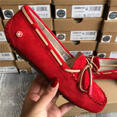 KHHUGG豆豆鞋 女春秋网红平底百搭孕妇真皮一脚蹬懒人鞋 女KHΗUGG