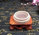 艾塔用小木托 隔姜隔蒜灸玉石环 锥形艾绒垫 隔姜灸具 艾坨隔热垫