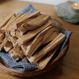 秘鲁圣木条烟熏老料原木净化空气高油有火香薰杉木条palo santo