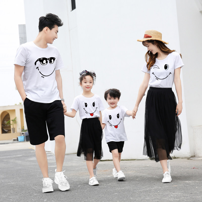 炸街亲子装夏季一家三口四口母子母女装纱裙子2022新款潮洋气夏装
