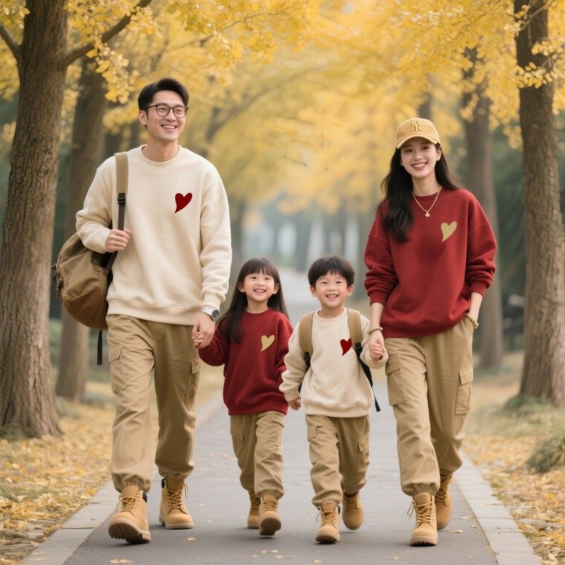 2026年春秋新款亲子装卫衣一家三口四口运动登山服男女童校园班服,童装/婴儿装/亲子装,亲子装/亲子时装,淘宝优惠券,粉丝福利购,淘宝优惠卷