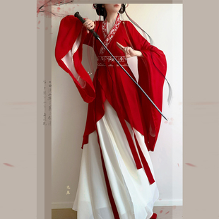 洛溪原创【玉玲珑】魏晋风大袖绣花南北朝汉服交领异形围裳破裙