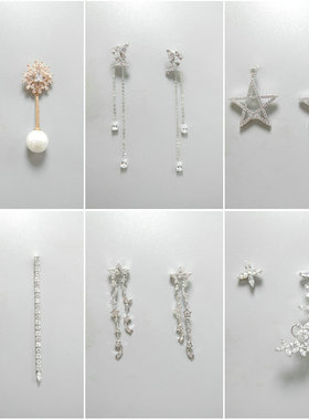 三件包邮！并非店里都是三件包邮！925银针耳钉锆石长款耳环38803