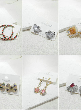 三件包邮！仅限标题写了的！爱心锆石镶嵌925银针耳钉耳环女63502