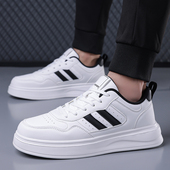2026春季 百搭厚底系带运动鞋 新款 休闲板鞋 轻便防滑 男士 低帮鞋