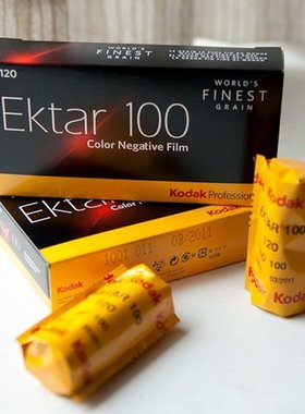 柯达专业负片 超炮塔 ektar 100 极细腻 120彩色负片 胶卷  27.2