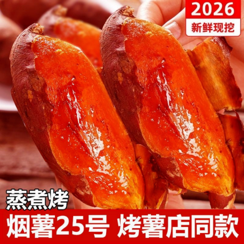 正宗烟薯25号烤蜜红薯商用摆地摊