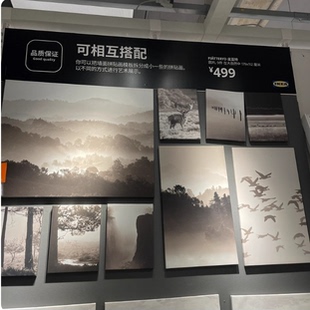 IKEA宜家 皮亚特 图片9件在大自然中风景画墙面装饰画挂画特价