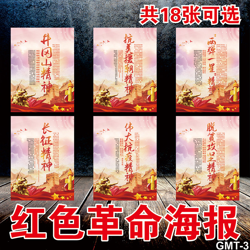党建文化的光辉历程弘扬红色革命精神爱国墙贴宣传画党史海报展板