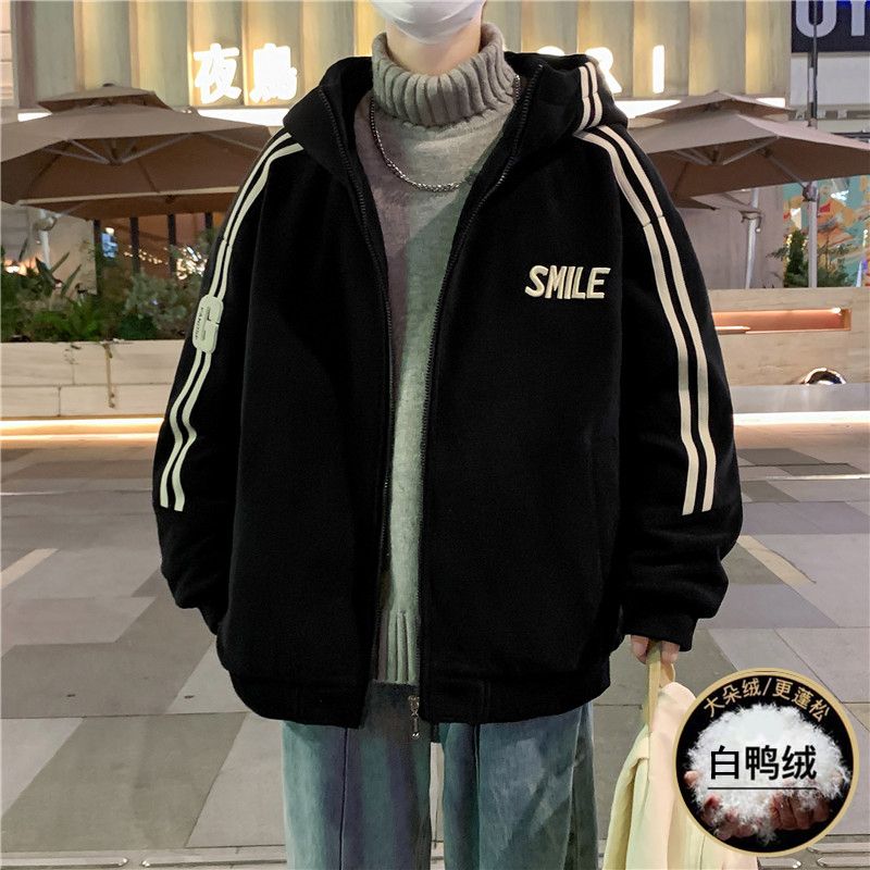 奥粒绒羽绒服男冬季加厚2024新款白鸭绒外套男连帽潮牌冬天防寒服