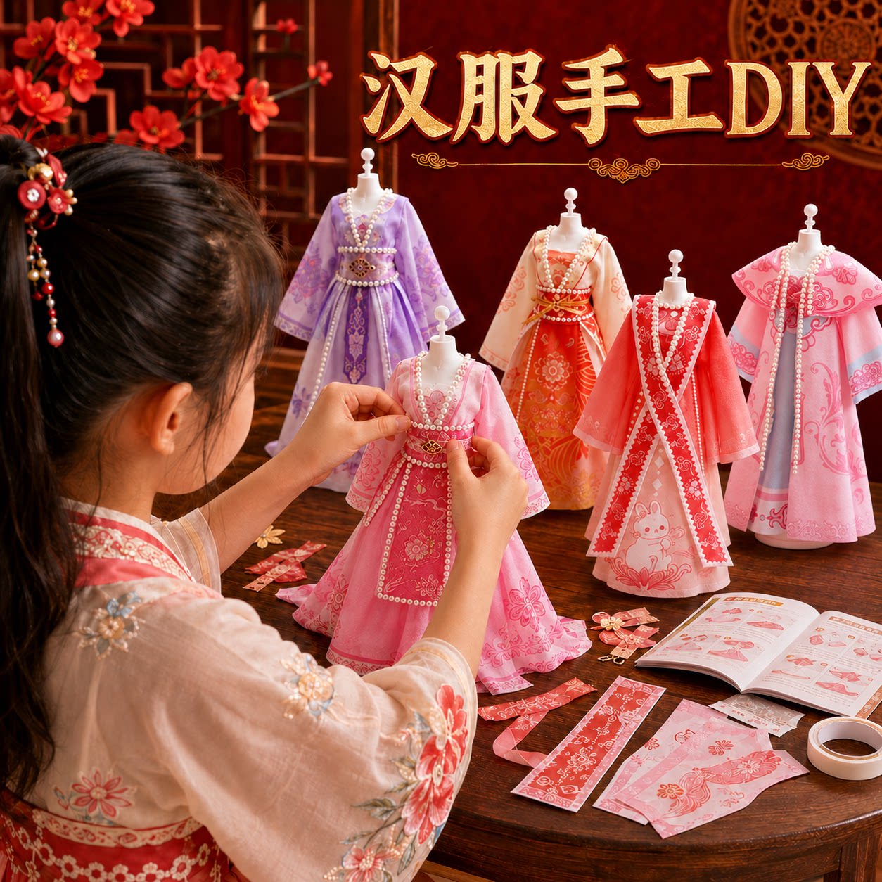 女孩子喜欢玩具手工diy礼物益智