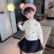 韩版 新款 儿童洋气花朵针织毛衣宝宝秋冬小外套潮 2025秋装 女童开衫