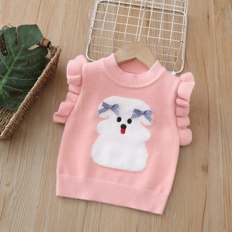 女童针织马甲秋装2025新款