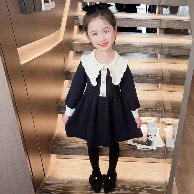 女童毛衣裙秋冬装洋气女孩针织衫连衣裙加厚中小童儿童套头打底裙,童装/婴儿装/亲子装,连衣裙,淘宝优惠券,粉丝福利购,淘宝优惠卷