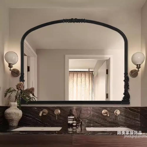 法式复古壁挂式浴室镜