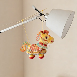 醒狮灯笼儿童手提过年元宵节花灯2026马年吉祥物装饰diy材料包