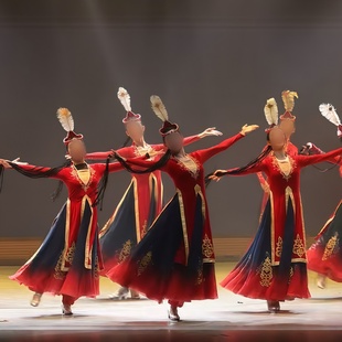维族舞蹈《长长的辫子》女子群舞同款舞蹈演出表演服装专业定制