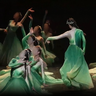 《根续》女子古典舞群舞同款大摆长裙同款舞蹈演出表演服专业定制