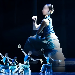 女子现代舞群舞《小池》同款舞蹈演出表演服装专业定制