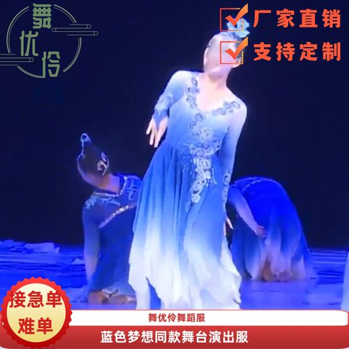 蓝色梦想专业定制同款舞蹈演出服