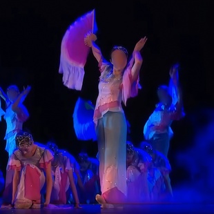 胶州秧歌《风酥雨忆》女子群舞同款舞蹈演出表演服装专业定制