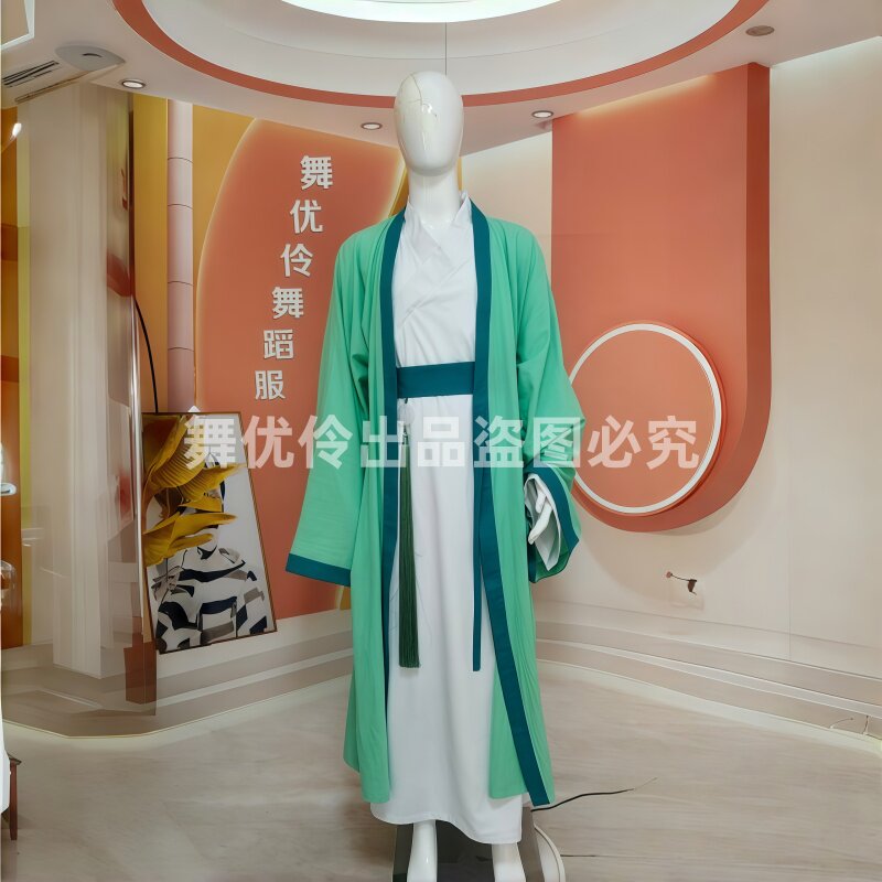 宋制长褙子交领长衫同款服装定制图片