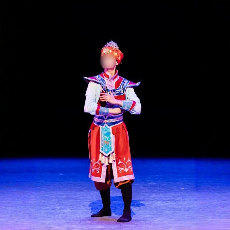 男子民族舞独舞《嫁&middot;妻》同款舞蹈演出表演服专业定制