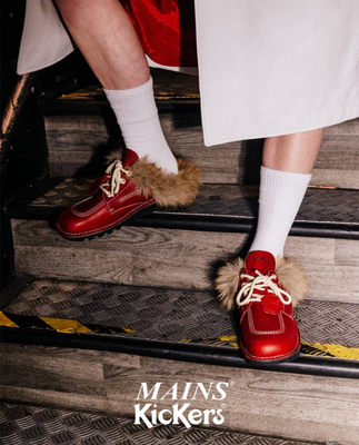 MAINS x KICKERS 联名合作款毛绒鞋