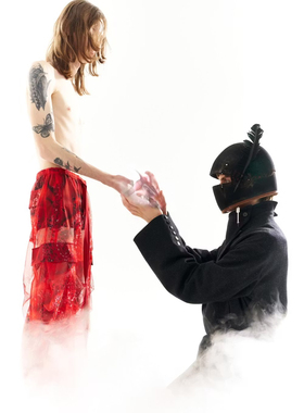 MASU 25AW GHOST PAISLEY OVER PANTS 薄纱叠穿长裤